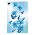 Samsung Galaxy Tab A9+ Stylish Ultra-Slim TPU Hülle - Blau Schmetterling