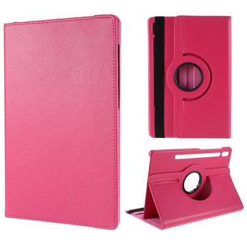 Samsung Galaxy Tab S10 FE+ 360 Drehung Foliohülle - Hot Pink