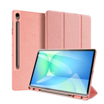 Samsung Galaxy Tab S10 FE+ Dux Ducis Domo Tri-Fold Smart Folio Hülle - Rosa