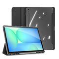 Samsung Galaxy Tab S10 FE+ Dux Ducis Toby Tri-Fold Smart Folio Hülle - Schwarz