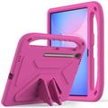 Samsung Galaxy Tab S10 FE+ Kinder Tragen Stoßfest Hülle - Hot Pink