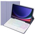 Samsung Galaxy Tab S10 Lite/S10 FE/S9 FE/S9 Bluetooth-Tastaturhülle - Lila