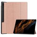 Samsung Galaxy Tab S10 Ultra Tri-Fold Serie Smart Folio Hülle - Roségold
