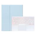 Samsung Galaxy Tab S11 Ultra Bluetooth Tastaturhülle mit Touchpad - Baby Blau