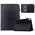 Samsung Galaxy Tab S12+ Butterfly Smart Folio Hülle mit Kartenfächern - Schwarz