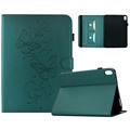 Samsung Galaxy Tab S12+ Butterfly Smart Folio Hülle mit Kartenfächern - Grün