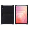Samsung Galaxy Tab S12+ Silikonhülle mit Kickstand - Schwarz