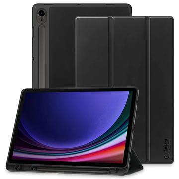 Samsung Galaxy Tab S9/S9 FE/S10 FE/S10 Lite Tech-Protect SmartCase Pen Dreifach faltbare Folio-Hülle - Schwarz