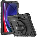 Samsung Galaxy Tab S9/S9 FE/S10 FE/S10 Lite Tech-Protect Solid360 Hybrid-Hülle mit Trageriemen - Schwarz
