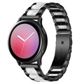Samsung Galaxy Watch4/Watch4 Classic/Watch5/Watch6 Edelstahl Band - Perle Grau / Schwarz