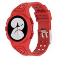 Samsung Galaxy Watch4 TPU-Armband mit Gehäuse - 44mm - Rot