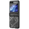 Samsung Galaxy Z Flip6/Z Flip7 FE Mechanische Legende Galvanisierte Kunststoff Hülle - Schwarz