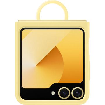 Samsung Galaxy Z Flip6 Silikon Cover mit Ring EF-PF741TYEGWW - Gelb