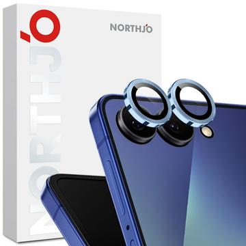 Samsung Galaxy Z Flip7 Northjo Kamera-Objektiv-Schutz-Set - blau