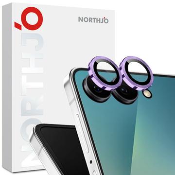Samsung Galaxy Z Flip7 Northjo Kamera-Objektiv-Schutz-Set - lila