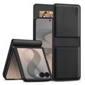 Samsung Galaxy Z Flip8 Tech-Protect Wallet Hülle M. Magnet & Stand - Schwarz