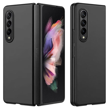 Samsung Galaxy Z Fold4 Gummierte Kunststoff Hülle - Schwarz