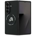 Samsung Galaxy Z Fold7 Karl Lagerfeld Karl and Choupette Heads Magnetische Hülle - schwarz