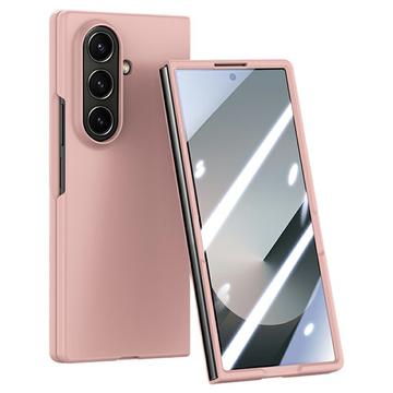 Samsung Galaxy Z Fold7 Kunststoffgehülle mit äußerem Panzerglas - Rosa