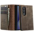 Samsung Galaxy Z Fold8 Caseme 033 Kalb Textur Brieftasche Hülle mit RFID-Blockierung - Kaffee