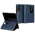 Samsung Galaxy Z Fold8 Smart Clear View Flip Hülle mit Kartenschlitz - Saphir