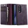Samsung Galaxy Z Fold8 Ultra Caseme 033 Kalb Textur Brieftasche Hülle mit RFID-Blockierung - lila
