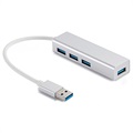 Sandberg 333-88 USB 3.0 Hub - Windows, MacOS - Silber