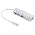 Sandberg Saver USB-C / 4 x USB-A Hub - USB 3.0 - Weiß