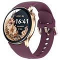 Sense6 Elegante Smartwatch mit Bluetooth-Telefonie - Weinrot