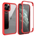 Shine&Protect 360 iPhone 11 Pro Max Hybrid Hülle - Rot / Durchsichtig