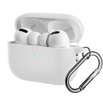 AirPods Pro 2 Silikonhülle mit Karabiner - Weiß