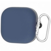 Samsung Galaxy Buds 4/Buds 4 Pro Silikonhülle mit Karabiner - Dunkel Blau