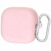 Samsung Galaxy Buds 4/Buds 4 Pro Silikonhülle mit Karabiner - Rosa