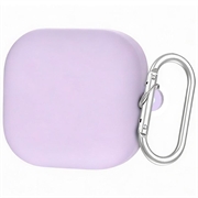 Samsung Galaxy Buds 4/Buds 4 Pro Silikonhülle mit Karabiner - Purpur