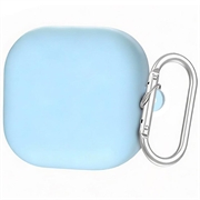 Samsung Galaxy Buds 4/Buds 4 Pro Silikonhülle mit Karabiner - Himmelblau
