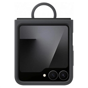 Samsung Galaxy Z Flip7 FE Silikon Cover mit Ring EF-PF741TBEGWW - Schwarz