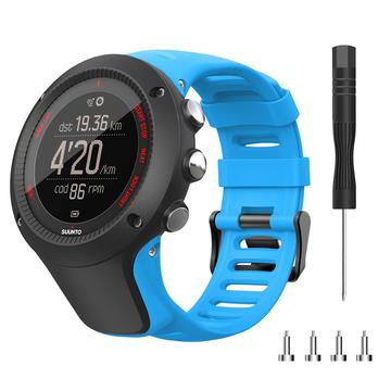 Silikonarmband für Suunto Ambit3 Peak/Sport/Vertical - Blau