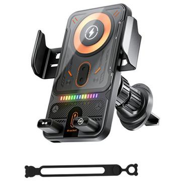 Smart Sensor Auto-Handyhalterung / 15W Wireless Ladegerät - Schwarz