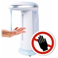 Soap Magic Infrarot Hände Frei Seifenspender - 400ml - Weiß / Blau