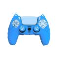 Sony PlayStation 5 DualSense Silikonhülle mit Katzenohren und Daumenkappen - Babyblau