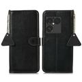 Sony Xperia 1 VIII Wallet Leder Hülle mit RFID - Schwarz