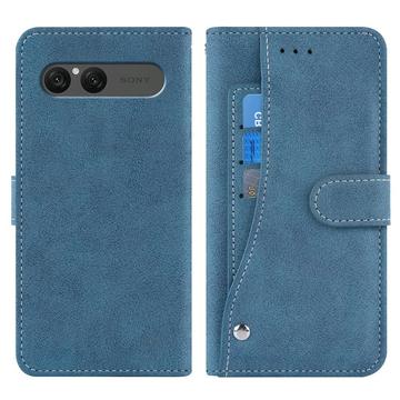 Sony Xperia 10 VII Elegante retro wallet hülle mit drehbarem Kartenhalter und Standfunktion