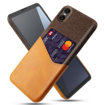 Sony Xperia 10 VII KSQ Hülle mit Kartenhalter - Orange