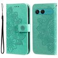 Sony Xperia 10 VII Mandala Serie Wallet Hülle - Grün