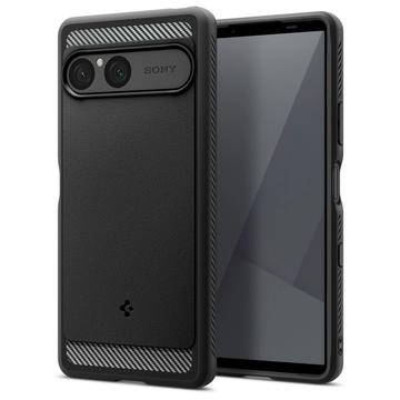 Sony Xperia 10 VII Spigen Rugged Armor TPU Hülle - Schwarz