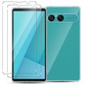 Sony Xperia 10 VIII TPU Hülle mit 2x Panzerglas - Durchsichtig