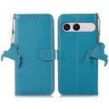 Sony Xperia 10 VIII Wallet Leder Hülle mit RFID - Blau