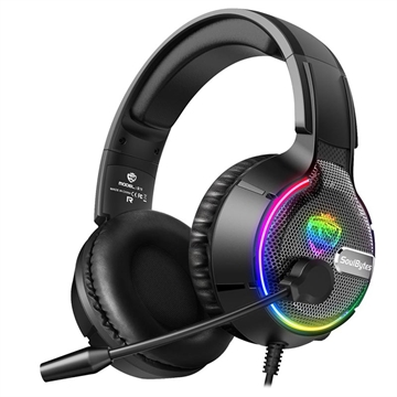 SoulBytes S19 Gaming Headset mit RGB (Offene Verpackung - Ausgezeichnet) - Schwarz
