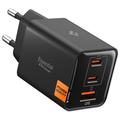 Spigen Essential 47W GaN-Steckdosenladegerät - 2x USB-C, 1x USB-A - Schwarz