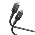Spigen Essential EB24012CC USB-C Kabel 240W - 40Gb/s, 1.2m - Schwarz